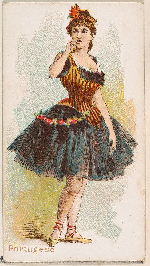 Portuguese Dancer, from the Dancing Women series (N186) issued by Wm. S. Kimball & Co. — William S. Kimball & Company
