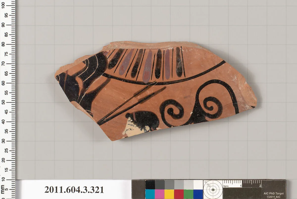 Terracotta fragment of a neck-amphora (jar) — Unknown