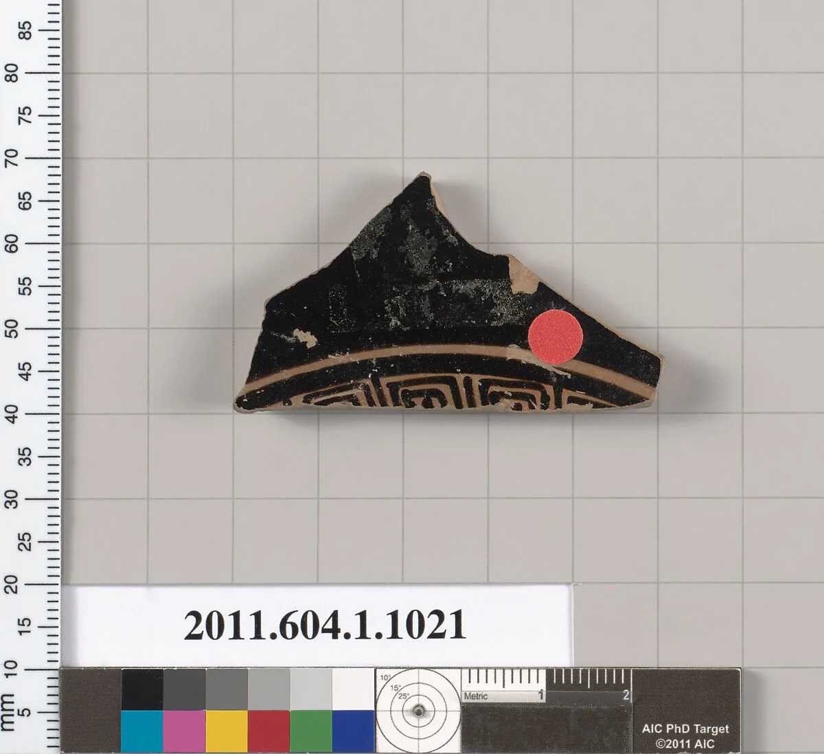 Terracotta fragment of a kylix (drinking cup) — Unknown
