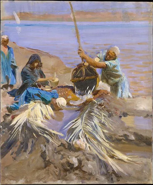 Egyptians Raising Water from the Nile — John Singer Sargent