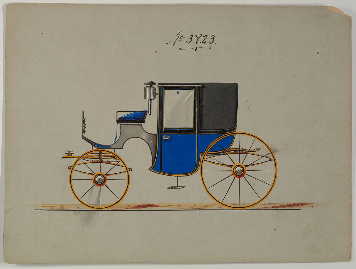 Design for Brougham, no. 3823 — Brewster & Co.