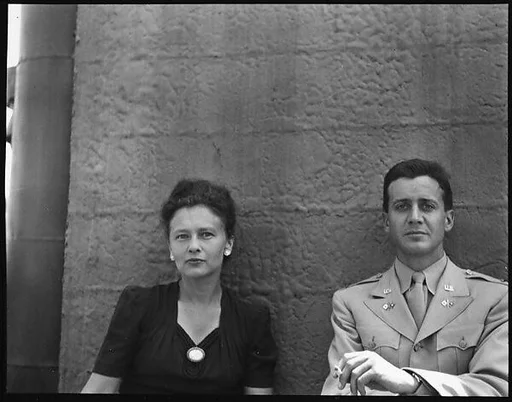 [Unidentified Couple on Roof of 441 East 92nd Street Apartment Building?, New York City]