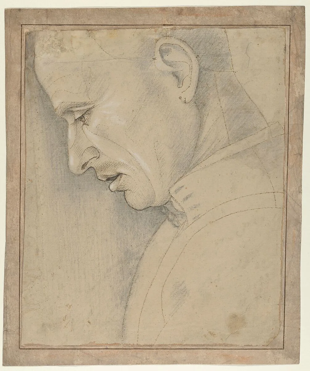 Head of a Man in Profile — Luca Signorelli (Luca d'Egidio di Luca di Ventura)