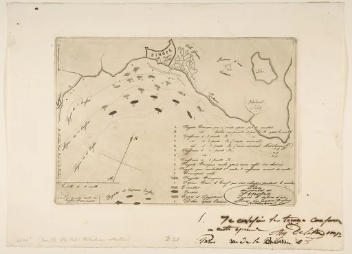 Plan du Combat de Sinope (Plan of the Battle of Sinope)