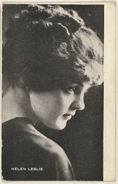 Helen Leslie, from the Black and White Movie Stars series (D1), issued by the E. H. Koester Baking Company — E. H. Koester Baking Company, Baltimore