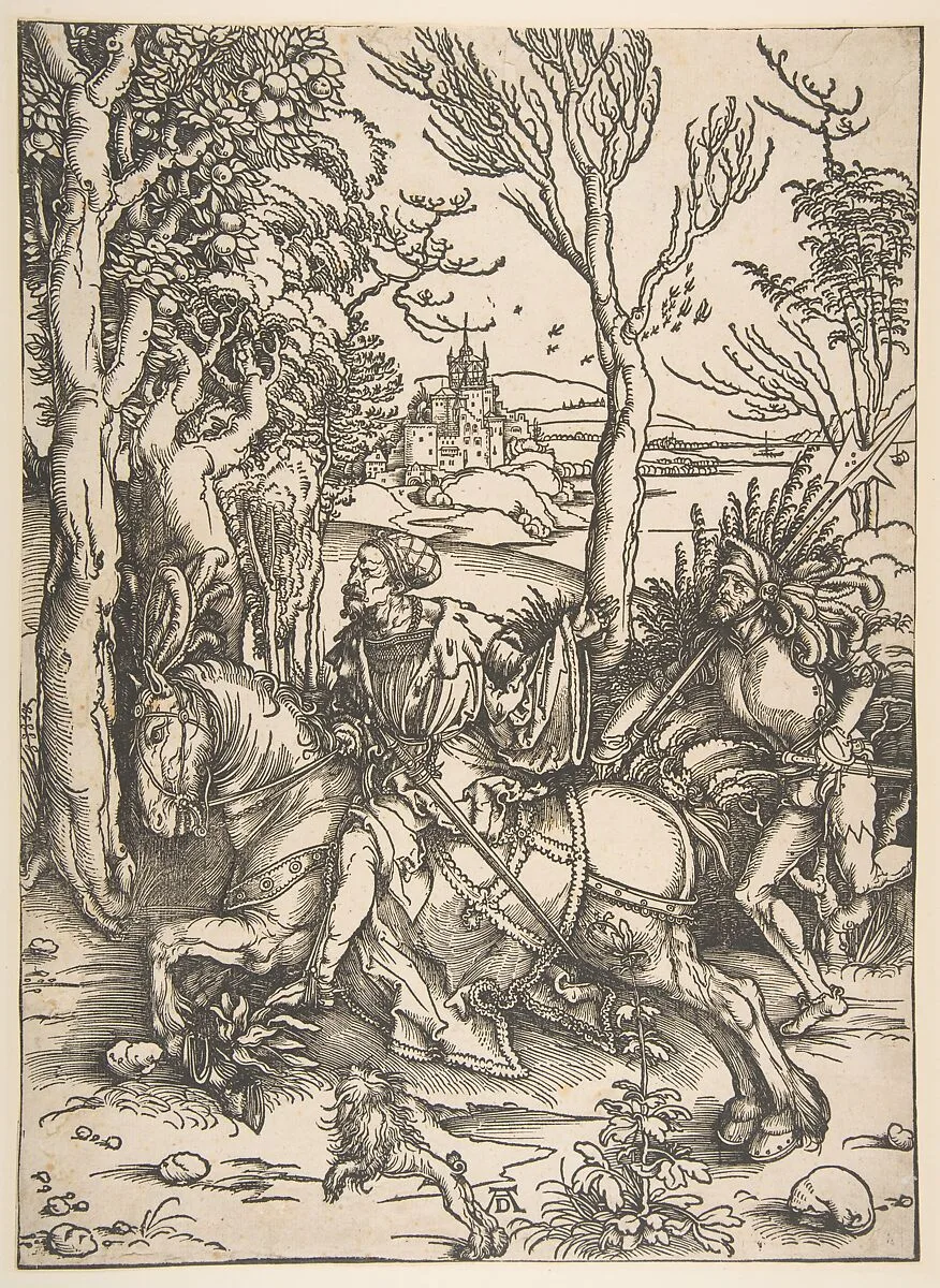 The Knight and Man-at-Arms — Albrecht Dürer