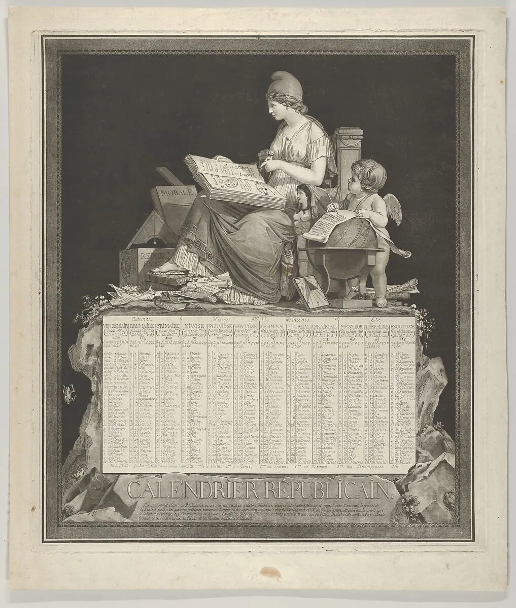 Revolutionary Calendar — Louis Philibert Debucourt