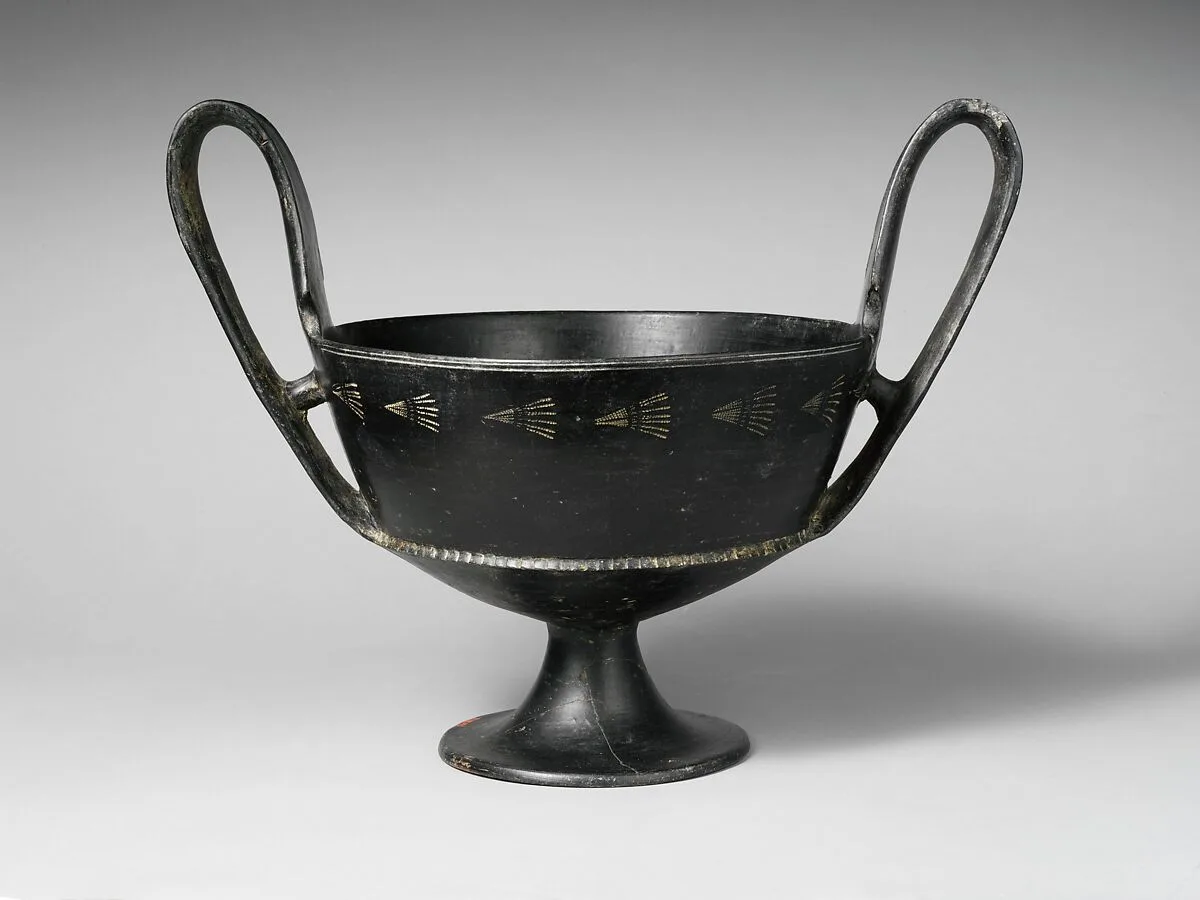 Terracotta kantharos (drinking cup) — Unknown