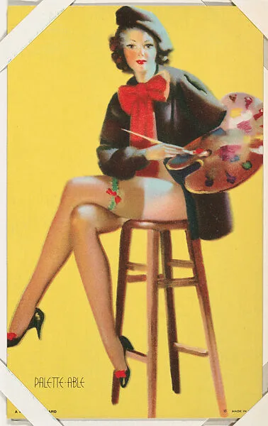 Palette-Able from Glamour Girls series (W424) — International Mutoscope Reel Company