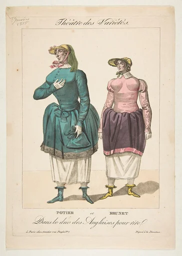 Potier et Brunet, Dans le duo des Anglaises pour Rire, from "Théâtre des Variétés"