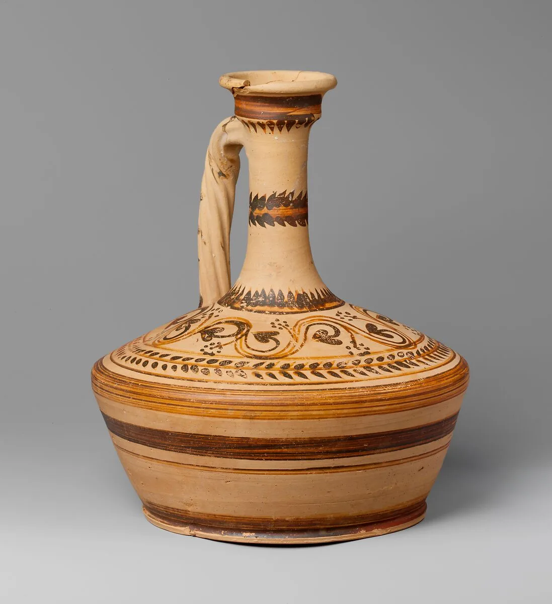 Terracotta lagynos (oil flask) — Unknown