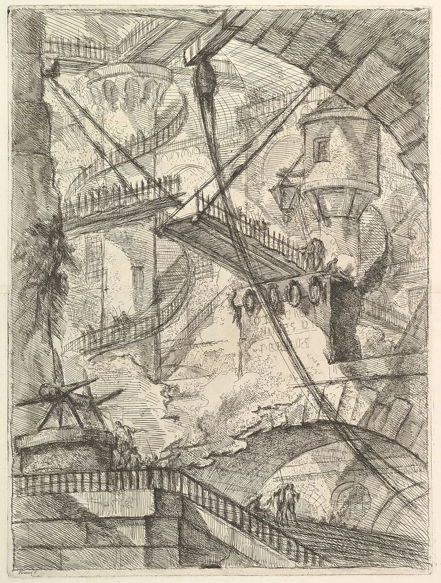 The Drawbridge, from "Carceri d'invenzione" (Imaginary Prisons) — Giovanni Battista Piranesi|Giovanni Bouchard