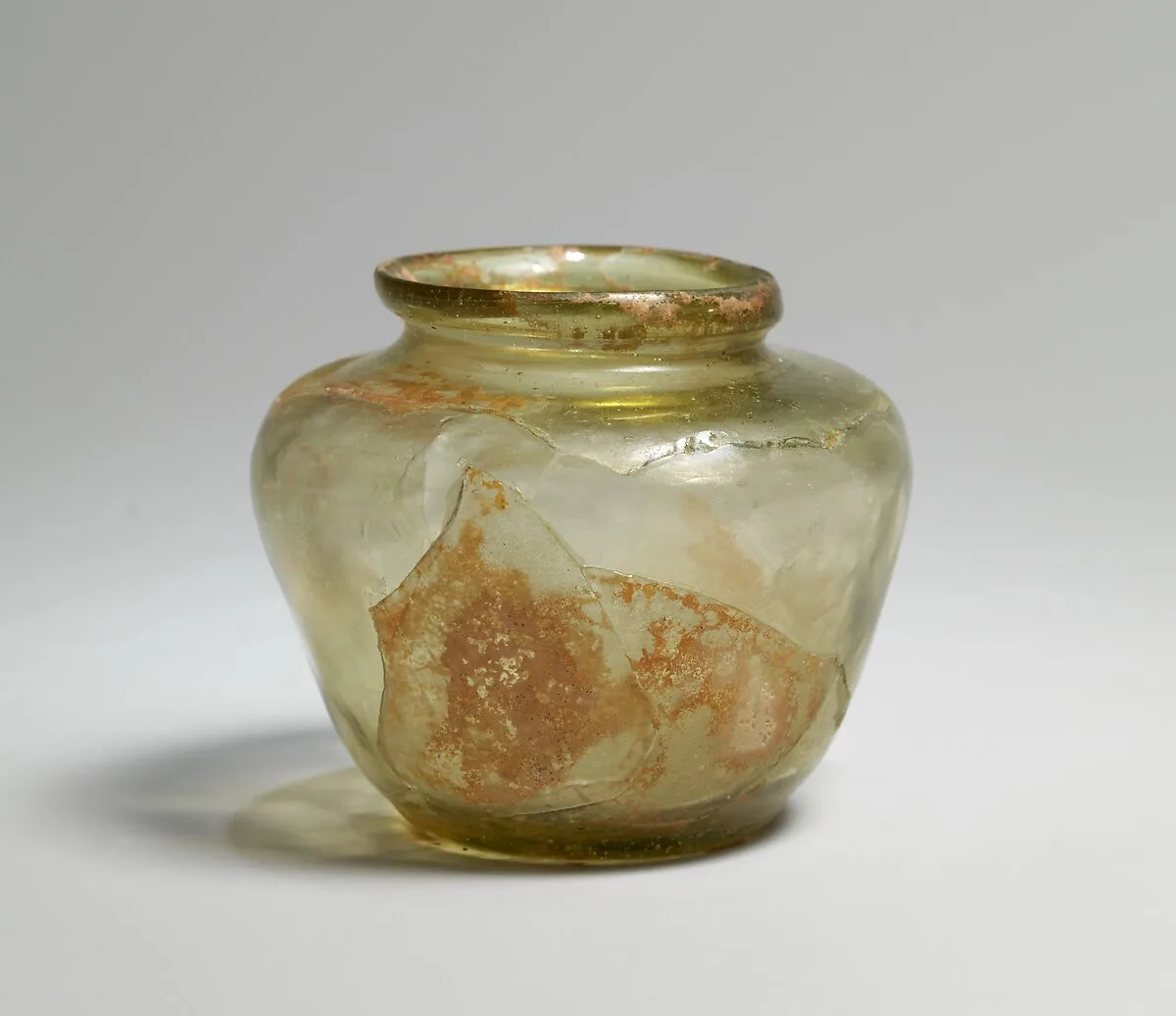 Green Glass Jar — Unknown