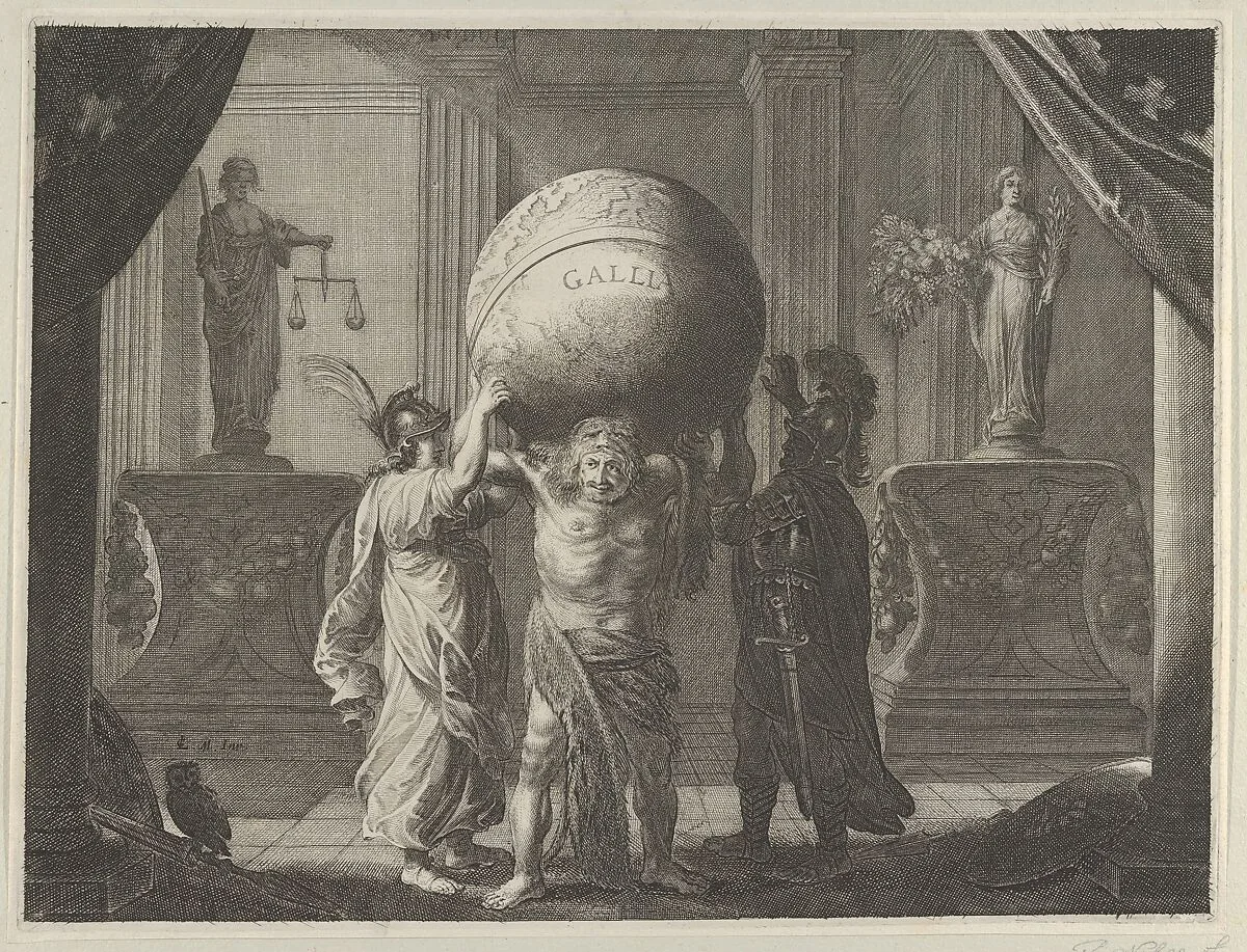 Plate 13: Allegory on the Discord in France, from Caspar Barlaeus, "Medicea Hospes" — Joan and Cornelius Blaeu|Pieter Nolpe|Caspar Barlaeus|Claes Moeyaert