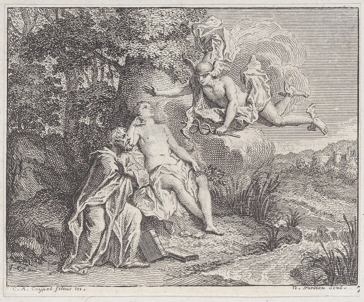Book 4, Fable 16: the peace (La paix) — Charles Antoine Coypel|Nicolas Henry Tardieu|Lamotte-Houdar|Jean de La Fontaine