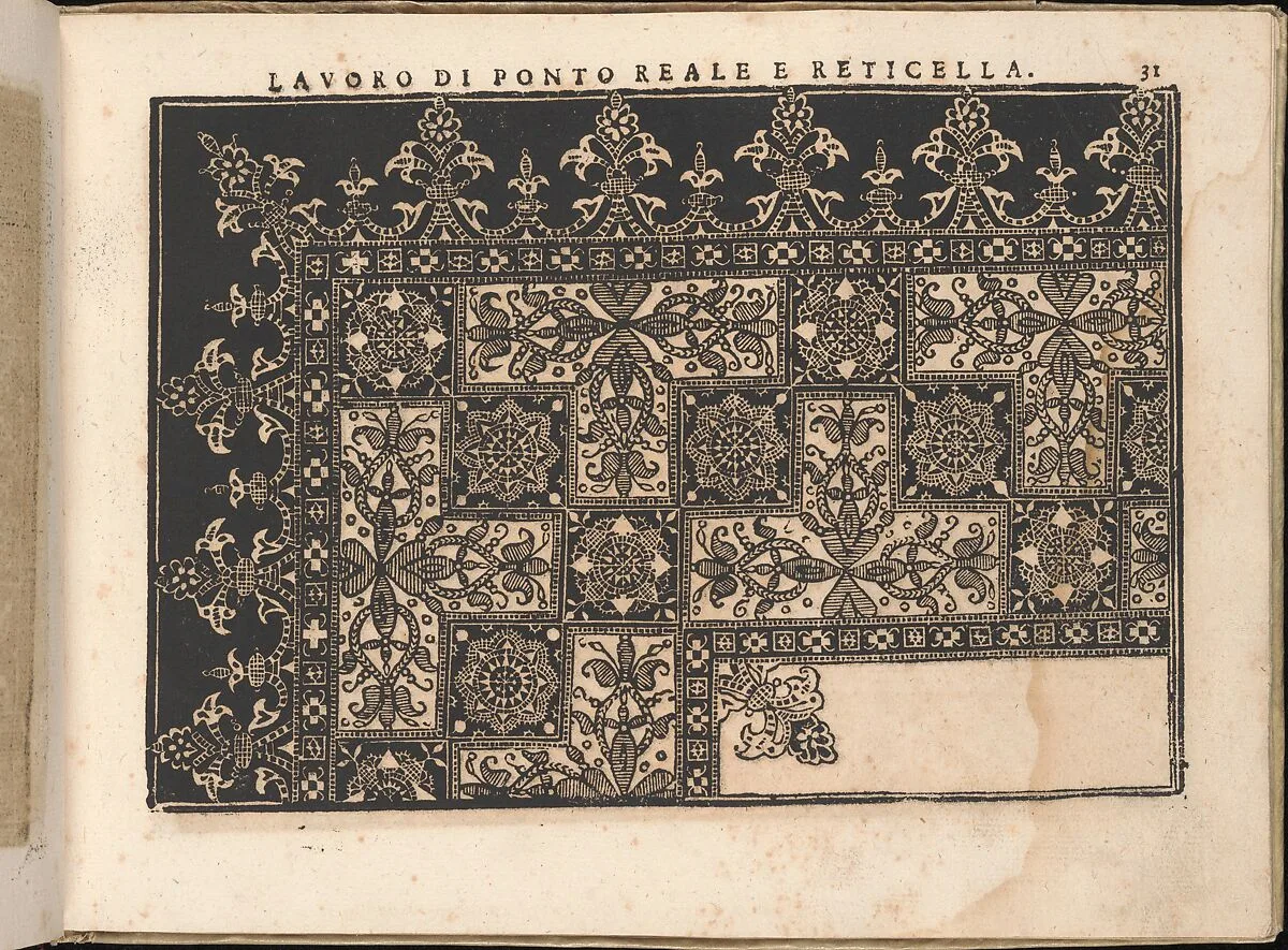 Fiore D'Ogni Virtu Per le Nobili Et Honeste Matrone, page 31 (recto) — Isabella Catanea Parasole|Antonio Fachetti