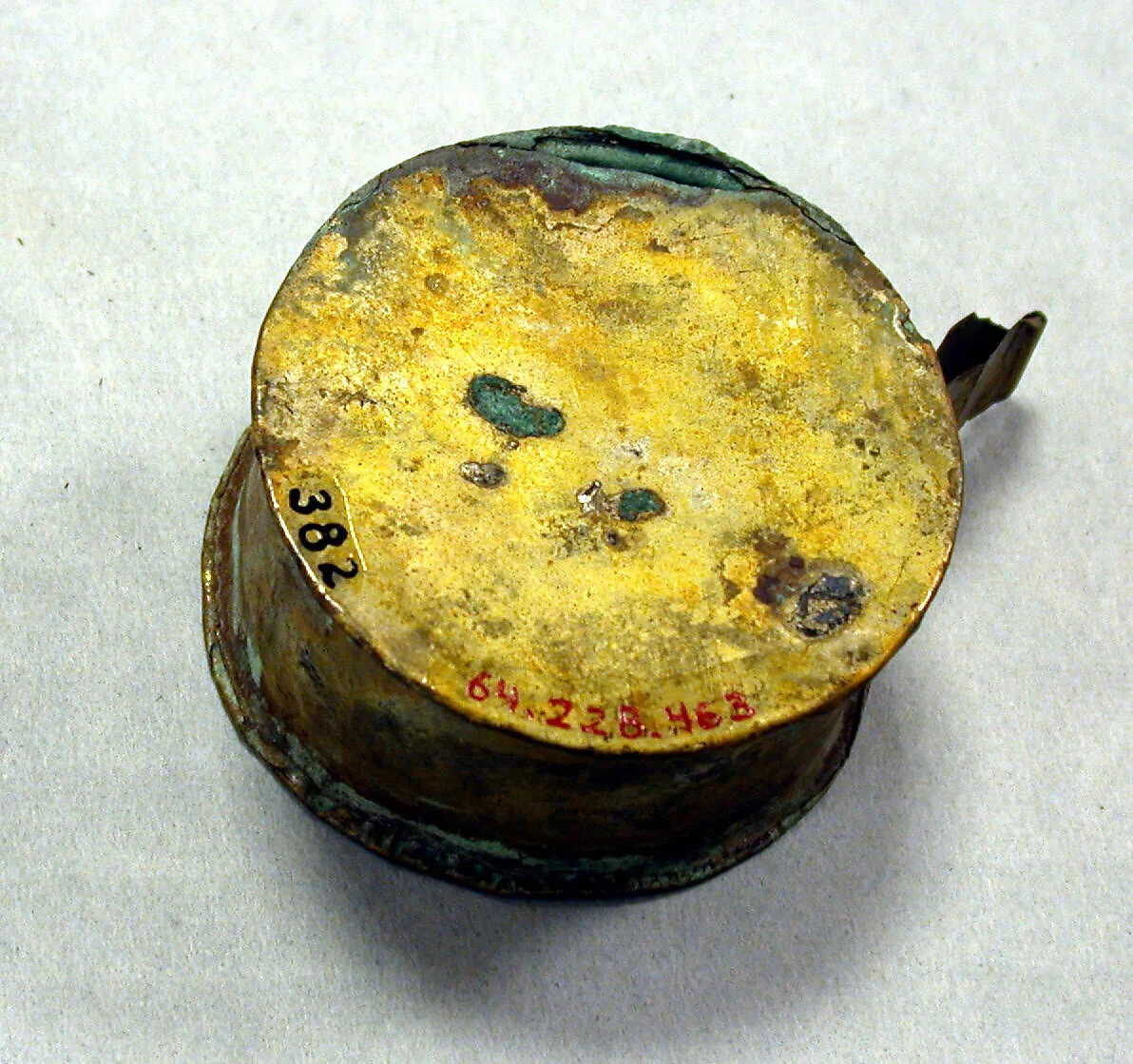 Hammered Silver Miniature Drum — Unknown