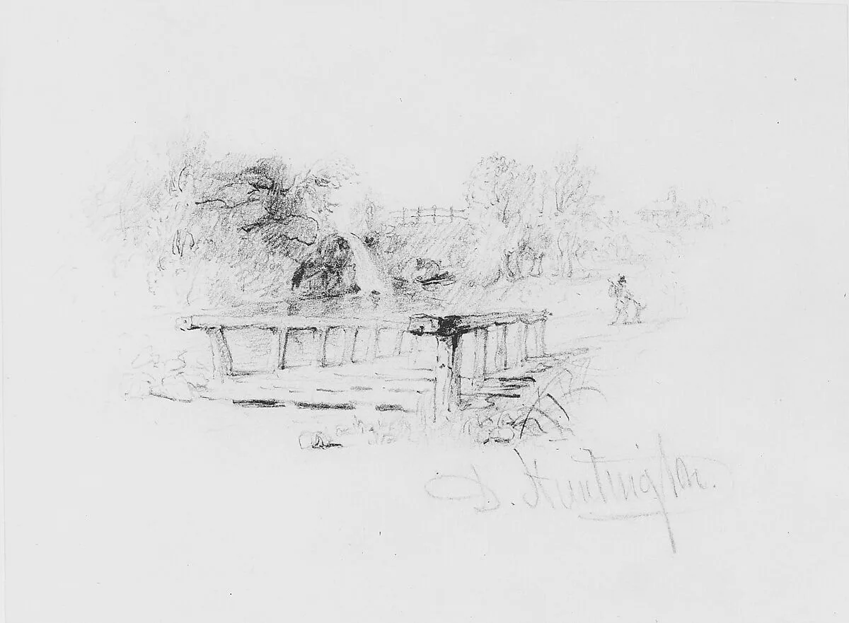 Landscape (from McGuire Scrapbook) — Daniel Huntington
