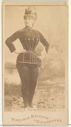 Annie Summerville, from the Actors and Actresses series (N45, Type 1) for Virginia Brights Cigarettes