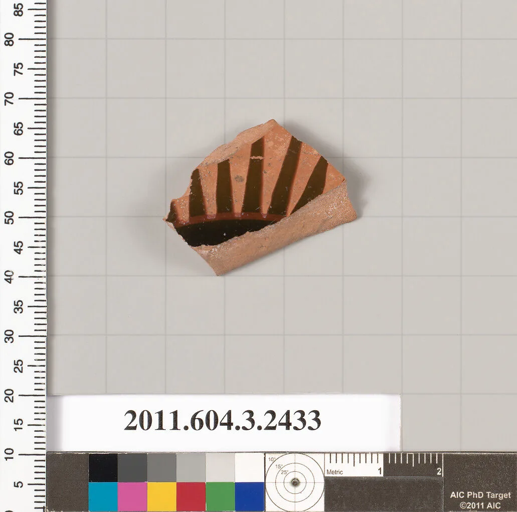 Terracotta fragment of a kylix (drinking cup) — Unknown