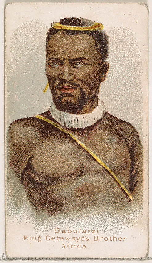 Dabularzi, King Cetewayo's Brother, Africa, from the Savage and Semi-Barbarous Chiefs and Rulers series (N189) issued by Wm. S. Kimball & Co. — William S. Kimball & Company