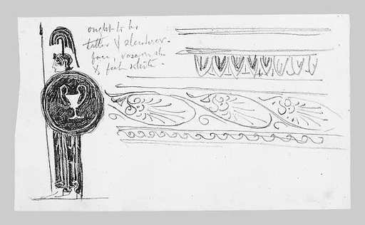 Classical Ornament and Warrior (from Scrapbook)
