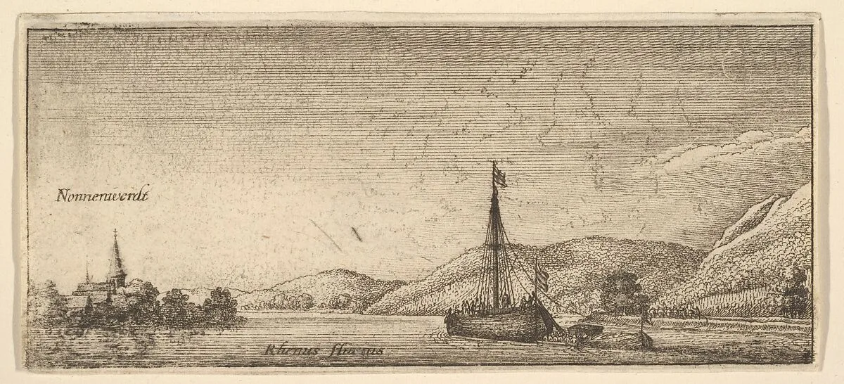 Nonnenwerdt, from "German Views" — Wenceslaus Hollar