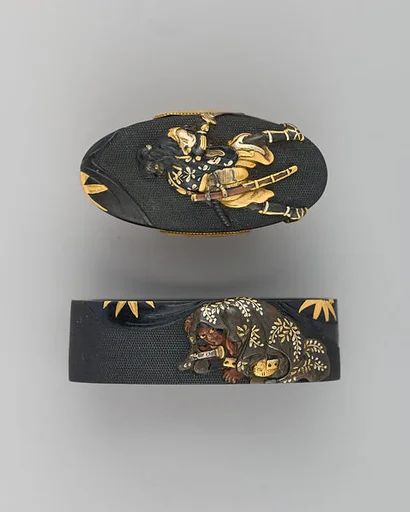 Sword-Hilt Collar and Pommel (Fuchigashira)