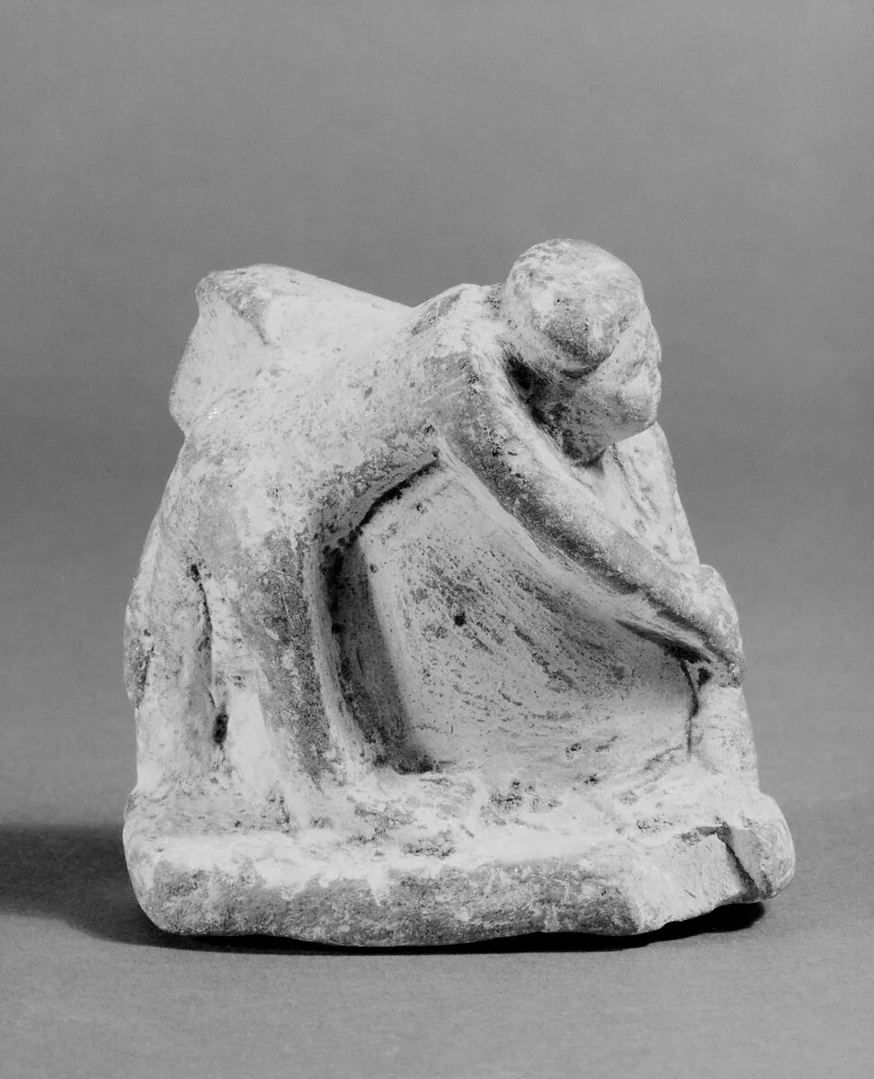 Statuette of wrestlers — Unknown