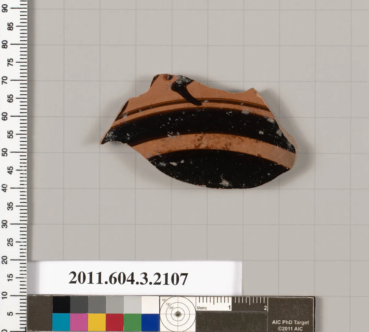 Terracotta fragment of a kylix (drinking cup) — Unknown