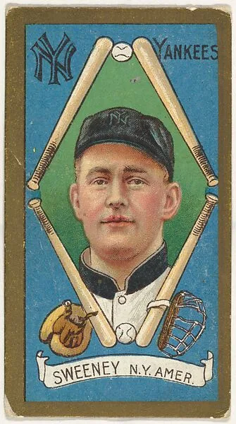 Edward Sweeney, New York Yankees, American League, from the "Baseball Series" (Gold Borders) set (T205) issued by the American Tobacco Company — American Tobacco Company