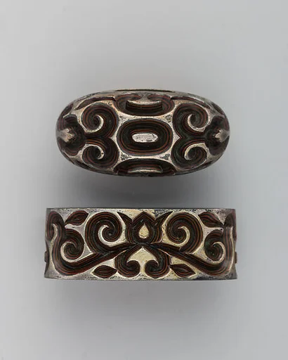 Sword-Hilt Collar and Pommel (Fuchigashira)