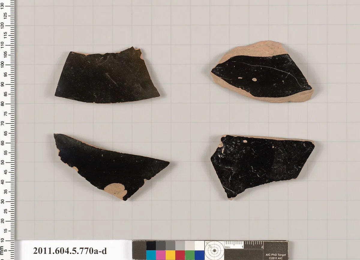Terracotta fragments of kylikes (drinking cups) — Unknown