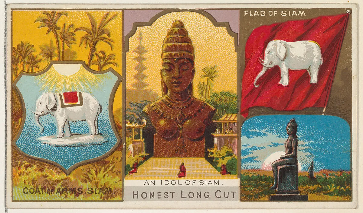 An Idol of Siam, from the Rulers, Flags, and Coats of Arms series (N126-1) issued by W. Duke, Sons & Co. — W. Duke, Sons & Co.
