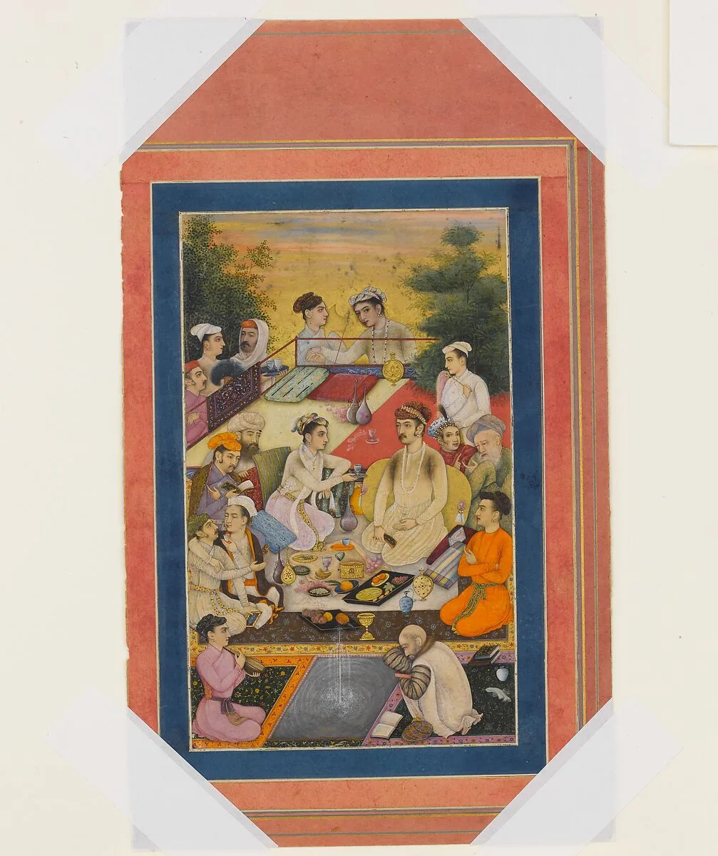 "Prince Feasting on a Balcony", Folio from the Davis Album — Unknown