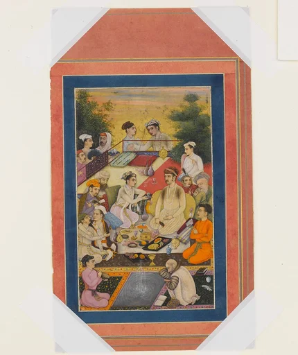 "Prince Feasting on a Balcony", Folio from the Davis Album