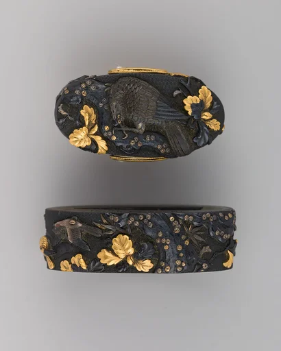 Sword-Hilt Collar and Pommel (Fuchigashira)
