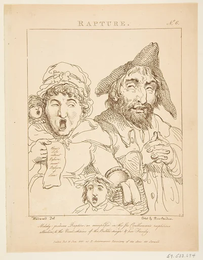 Rapture (Le Brun Travested, or Caricatures of the Passions)