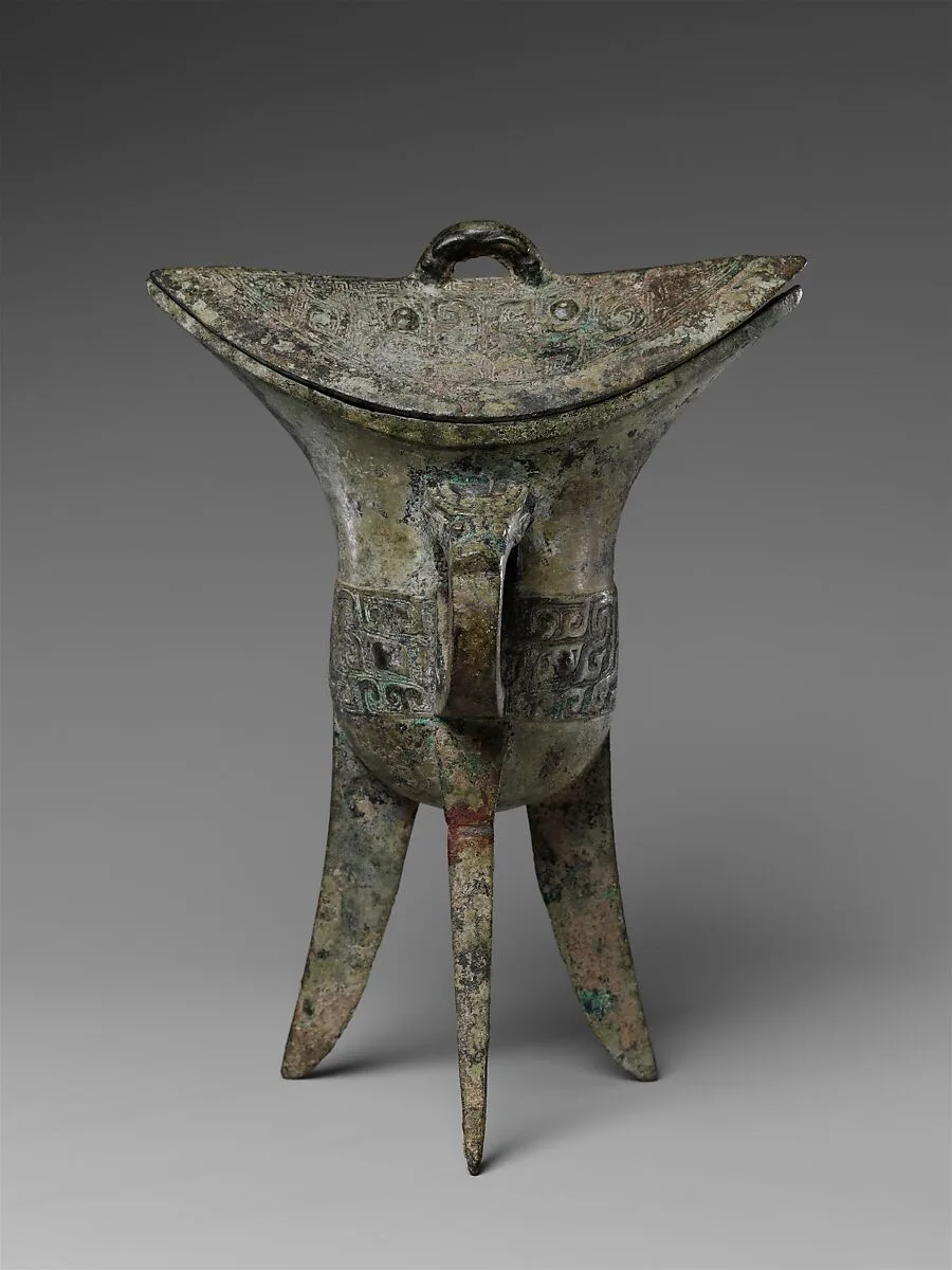 商 青銅 角|Wine Warmer (Jiao) — Unknown