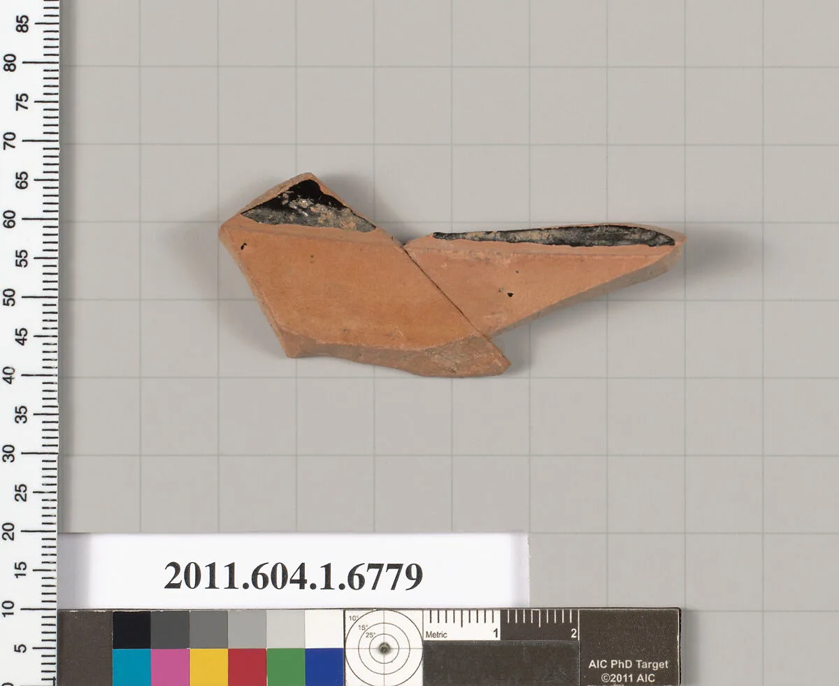 Terracotta fragment of a kylix (drinking cup) — Unknown