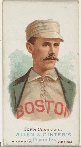 John Clarkson, Baseball Player, from World's Champions, Series 1 (N28) for Allen & Ginter Cigarettes