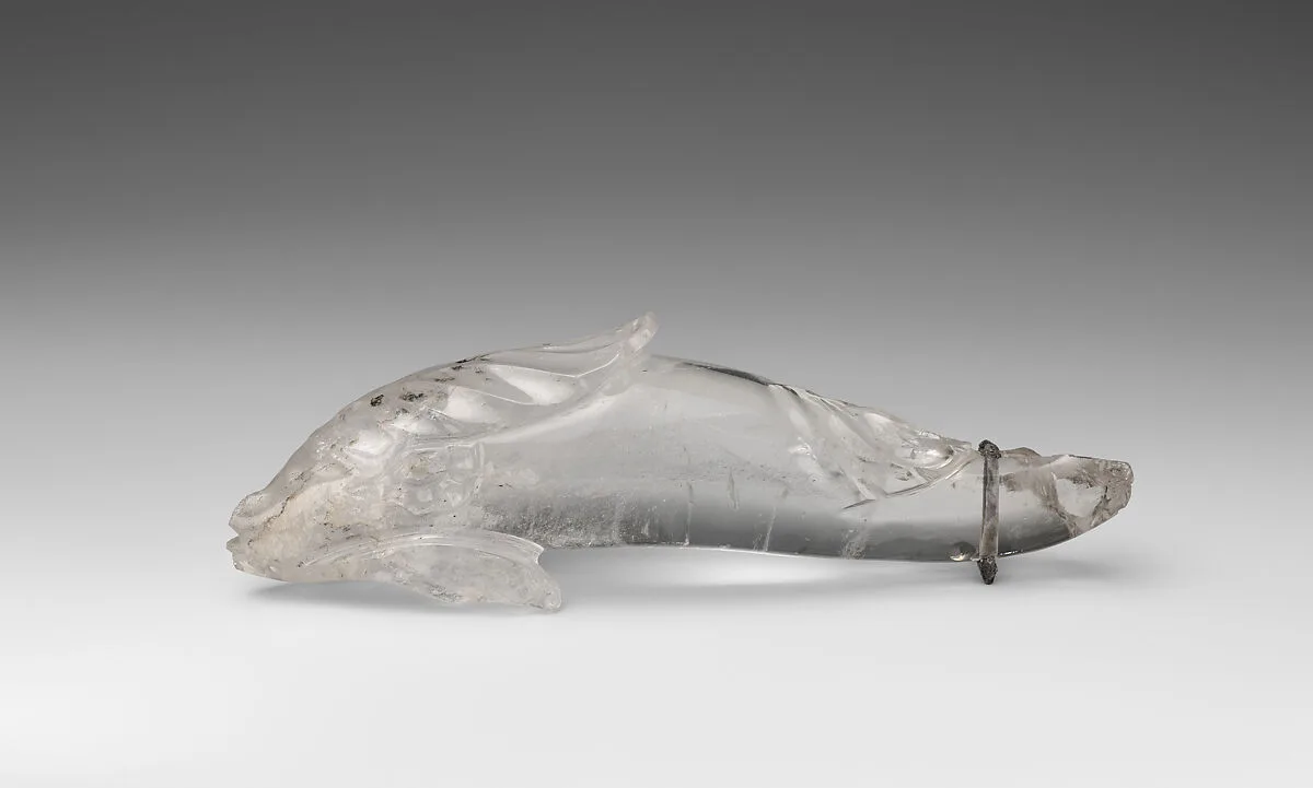 Rock Crystal Statuette of a Dolphin — Unknown