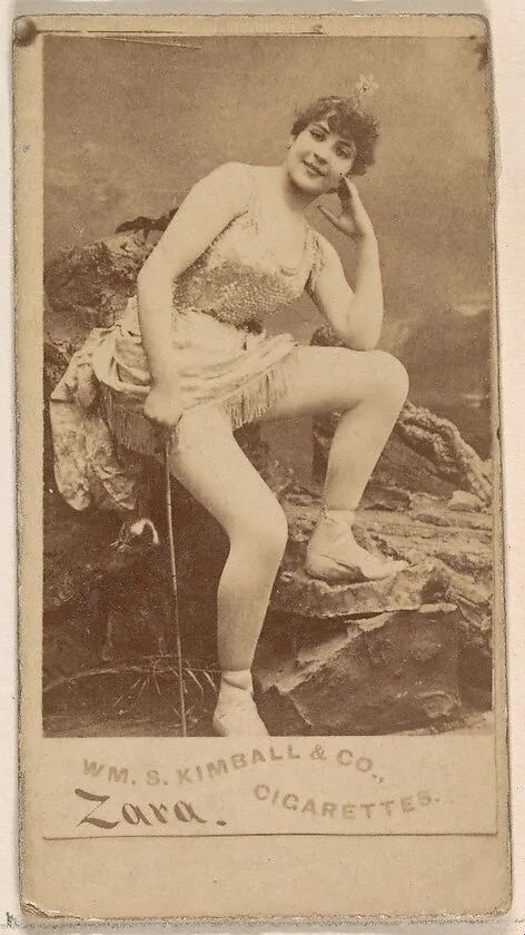 Miss Zara, from the Actresses series (N203) issued by Wm. S. Kimball & Co. — William S. Kimball & Company