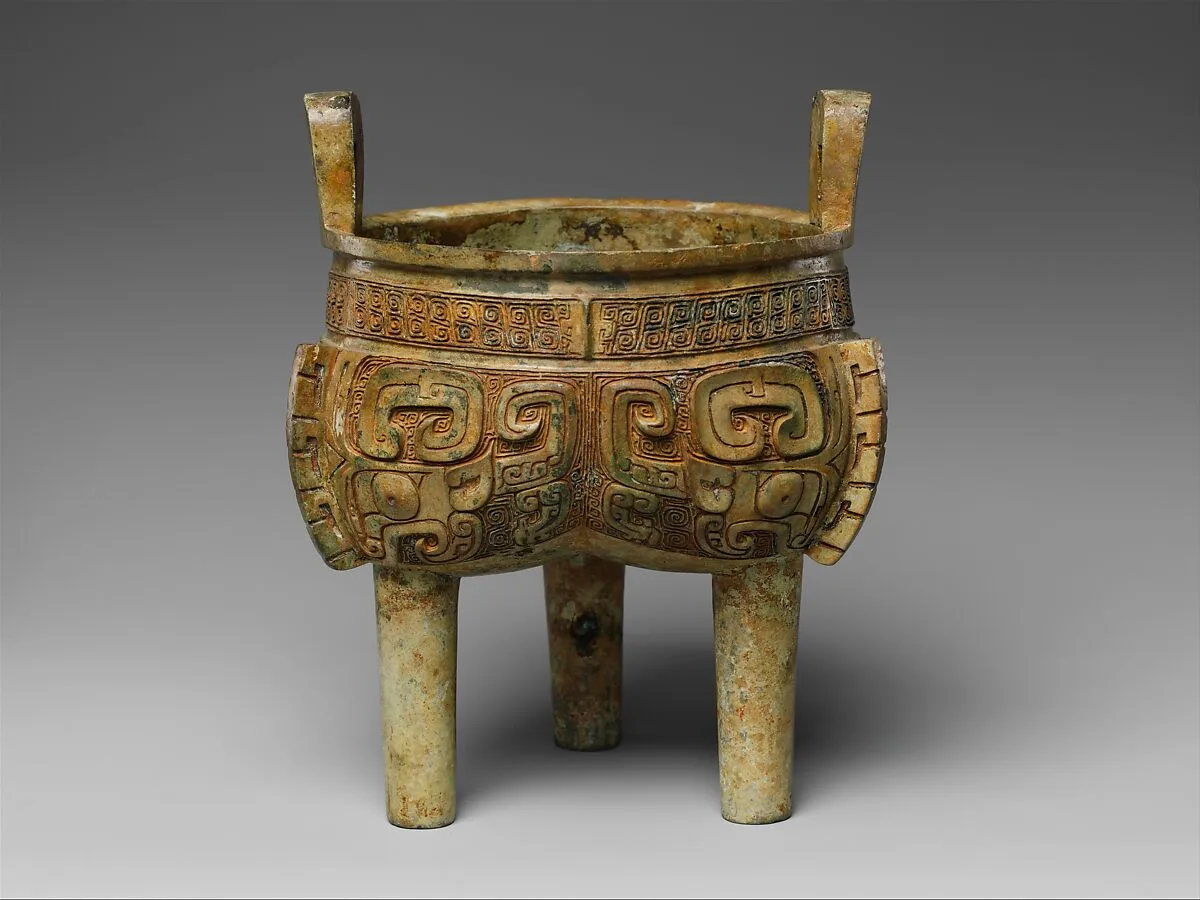 商 青銅鬲鼎|Lobed Tripod Cauldron (Liding) — Unknown