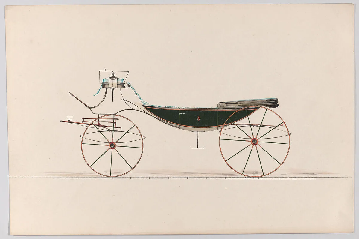 Design for Vis-à-vis with Canoe Bottom (unnumbered) — Brewster & Co.