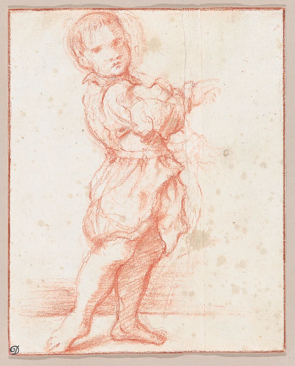 Full-length Figure of a Standing Boy — Bartolomeo Schedoni