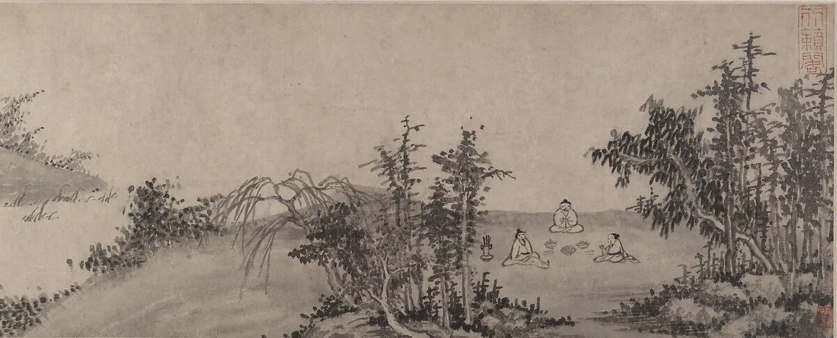 明 姚綬 文飲圖 卷|Drinking and Composing Poetry — Yao Shou