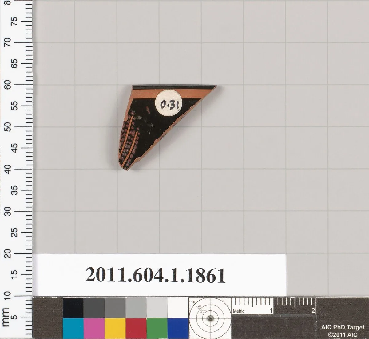 Terracotta rim fragment of a kylix (drinking cup) — Unknown