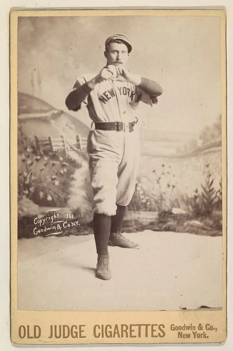 Titcomb, Pitcher, New York, from the series Old Judge Cigarettes — Goodwin & Company