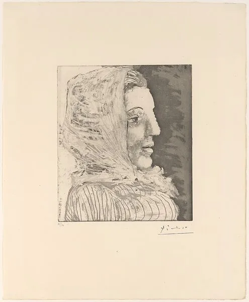 Bust of a Woman with a Kerchief — Pablo Picasso|Jacques Frélaut|Galerie Louise Leiris